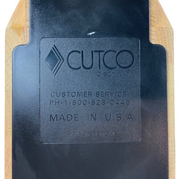 Cutco Oak Knife Block Holds Up to Six Knives and Sharpener Made In USA - Picture 7 of 7